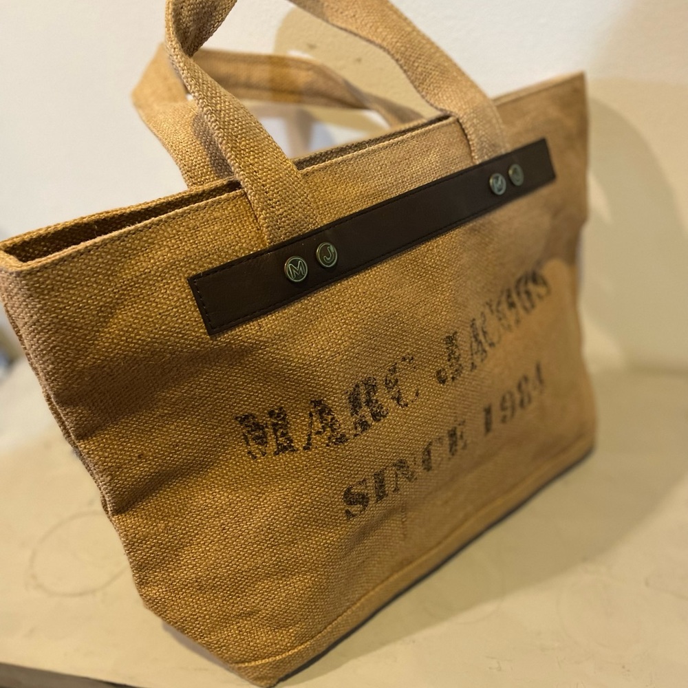 March Jacobs burlap tote , never used , no tags